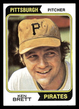 1974 Topps #237 Ken Brett Near Mint ID: 463836 1974 Topps #237 Ken Brett Near Mint ID: 463836