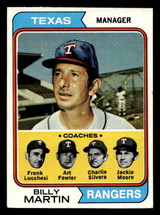 1974 Topps #379 Billy Martin MG Ex-Mint ID: 464270 1974 Topps #379 Billy Martin MG Ex-Mint ID: 464270