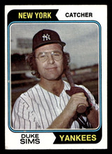 1974 Topps #398 Duke Sims Ex-Mint ID: 464331 1974 Topps #398 Duke Sims Ex-Mint ID: 464331