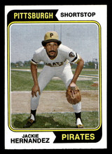1974 Topps #566 Jackie Hernandez Near Mint ID: 464862 1974 Topps #566 Jackie Hernandez Near Mint ID: 464862