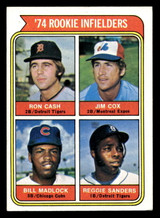 1974 Topps #600 Ron Cash/Jim Cox/Bill Madlock/Reggie Sanders Rookie Infielders Ex-Mint RC Rookie ID: 465044 1974 Topps #600 Ron Cash/Jim Cox/Bill Madlock/Reggie Sanders Rookie Infielders Ex-Mint RC Rookie ID: 465044