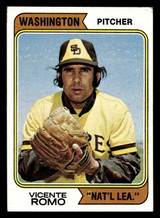 1974 Topps #197 Vicente Romo VG-EX Washington ID: 465248 1974 Topps #197 Vicente Romo VG-EX Washington ID: 465248