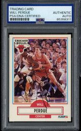 Will Purdue 1990 Fleer #29 Signed Auto PSA/DNA Slabbed Chicago Bulls Will Purdue 1990 Fleer #29 Signed Auto PSA/DNA Slabbed Chicago Bulls