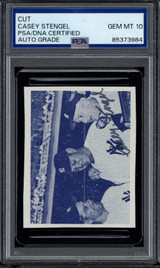 Casey Stengel Cut Signed Auto PSA/DNA Slab Yankees PSA 10 Gem Mint ID: 465727 Casey Stengel Cut Signed Auto PSA/DNA Slab Yankees PSA 10 Gem Mint ID: 465727