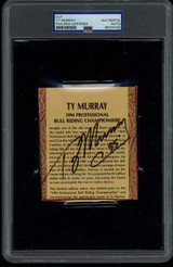 Ty Murray Cut Signed Auto PSA/DNA Slab Bull Riding Championship Rodeo Ty Murray Cut Signed Auto PSA/DNA Slab Bull Riding Championship Rodeo