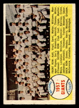 1958 Topps #19 Giants Team Checklist 1-88 Very Good Marked 
