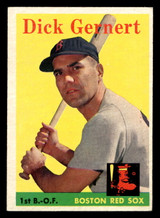 1958 Topps #38 Dick Gernert UER Excellent+  ID: 465811