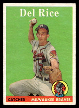 1958 Topps #51 Del Rice Excellent+ ID: 465842 1958 Topps #51 Del Rice Excellent+ ID: 465842
