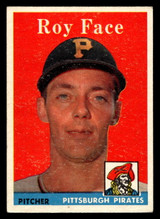 1958 Topps #74 Roy Face Excellent ID: 465884 1958 Topps #74 Roy Face Excellent ID: 465884