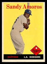1958 Topps #93 Sandy Amoros UER Excellent+ ID: 465926 1958 Topps #93 Sandy Amoros UER Excellent+ ID: 465926
