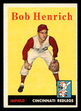 1958 Topps #131 Bob Henrich Excellent+ RC Rookie ID: 465982 1958 Topps #131 Bob Henrich Excellent+ RC Rookie ID: 465982