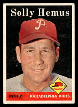 1958 Topps #207 Solly Hemus Very Good 