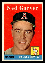 1958 Topps #292 Ned Garver Very Good 1958 Topps #292 Ned Garver Very Good