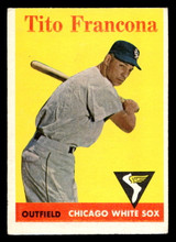 1958 Topps #316 Tito Francona VG-EX ID: 466268 1958 Topps #316 Tito Francona VG-EX ID: 466268