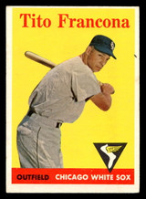 1958 Topps #316 Tito Francona VG-EX ID: 466269 1958 Topps #316 Tito Francona VG-EX ID: 466269