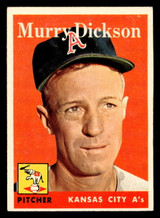 1958 Topps #349 Murry Dickson Excellent+ ID: 466356 1958 Topps #349 Murry Dickson Excellent+ ID: 466356