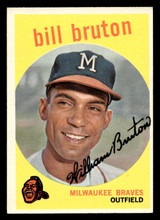 1959 Topps #165 Bill Bruton UER Excellent+ ID: 466853 1959 Topps #165 Bill Bruton UER Excellent+ ID: 466853