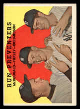 1959 Topps #237 Gil McDougald/Bob Turley/Bobby Richardson Run Preventers Excellent ID: 466954 1959 Topps #237 Gil McDougald/Bob Turley/Bobby Richardson Run Preventers Excellent ID: 466954