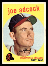 1959 Topps #315 Joe Adcock Ex-Mint ID: 467073 1959 Topps #315 Joe Adcock Ex-Mint ID: 467073