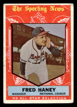 1959 Topps #551 Fred Haney MG AS G-VG 1959 Topps #551 Fred Haney MG AS G-VG