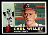 1960 Topps #107 Carl Willey Ex-Mint ID: 467624 1960 Topps #107 Carl Willey Ex-Mint ID: 467624