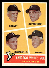 1960 Topps #458 White Sox Coaches Excellent  ID: 467945