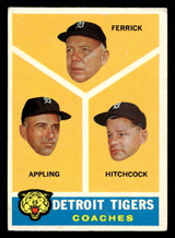 1960 Topps #461 Tigers Coaches VG-EX 1960 Topps #461 Tigers Coaches VG-EX