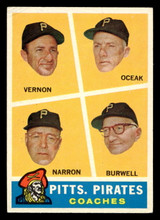 1960 Topps #467 Pirates Coaches Very Good ID: 467959 1960 Topps #467 Pirates Coaches Very Good ID: 467959