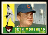 1960 Topps #504 Seth Morehead Excellent+ Ink On Back 1960 Topps #504 Seth Morehead Excellent+ Ink On Back