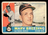 1960 Topps #525 Marv Breeding Good RC Rookie 