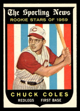 1959 Topps #120 Chuck Coles UER Ex-Mint RC Rookie 