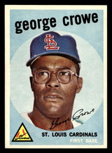 1959 Topps #337 George Crowe UER Near Mint 1959 Topps #337 George Crowe UER Near Mint
