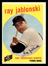 1959 Topps #342 Ray Jablonski Excellent+ ID: 468401 1959 Topps #342 Ray Jablonski Excellent+ ID: 468401
