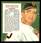 1955 Red Man #NL8 Don Mueller Poor NO Tab 1955 Red Man #NL8 Don Mueller Poor NO Tab