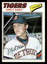 1977 O-Pee-Chee #14 Milt May Near Mint OPC 1977 O-Pee-Chee #14 Milt May Near Mint OPC