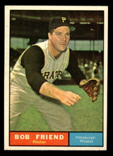 1961 Topps #270 Bob Friend Ex-Mint 1961 Topps #270 Bob Friend Ex-Mint