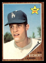 1962 Topps #131 Pete Richert Excellent+ RC Rookie ID: 470292 1962 Topps #131 Pete Richert Excellent+ RC Rookie ID: 470292