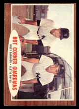1962 Topps #163 Billy Gardner/Clete Boyer Hot Corner Guardians Excellent+ ID: 470332 1962 Topps #163 Billy Gardner/Clete Boyer Hot Corner Guardians Excellent+ ID: 470332