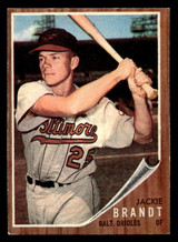 1962 Topps #165 Jackie Brandt Ex-Mint ID: 470336 1962 Topps #165 Jackie Brandt Ex-Mint ID: 470336