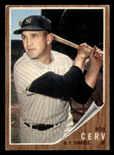 1962 Topps #169 Bob Cerv Excellent  ID: 470341