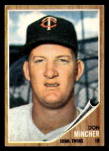 1962 Topps #386 Don Mincher Excellent ID: 470780 1962 Topps #386 Don Mincher Excellent ID: 470780