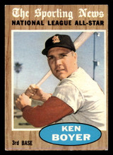 1962 Topps #392 Ken Boyer UER AS Excellent+ ID: 470795 1962 Topps #392 Ken Boyer UER AS Excellent+ ID: 470795