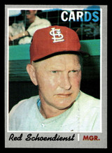 1970 Topps #346 Red Schoendienst Manager VG-EX ID: 471706 1970 Topps #346 Red Schoendienst Manager VG-EX ID: 471706