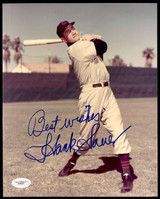Hank Sauer Photo Signed Auto JSA Authenticated Indians Best Wishes Hank Sauer Photo Signed Auto JSA Authenticated Indians Best Wishes