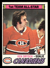 1977-78 O-Pee-Chee #100 Ken Dryden AS Near Mint OPC 1977-78 O-Pee-Chee #100 Ken Dryden AS Near Mint OPC