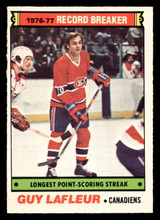 1977-78 O-Pee-Chee #216 Guy Lafleur RB Near Mint OPC 1977-78 O-Pee-Chee #216 Guy Lafleur RB Near Mint OPC