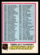1977-78 O-Pee-Chee #381 Checklist ERR Near Mint OPC 1977-78 O-Pee-Chee #381 Checklist ERR Near Mint OPC