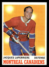 1970-71 Topps #52 Jacques Laperriere Ex-Mint Writing On Back 1970-71 Topps #52 Jacques Laperriere Ex-Mint Writing On Back