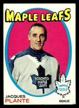 1971-72 Topps #10 Jacques Plante Excellent 1971-72 Topps #10 Jacques Plante Excellent