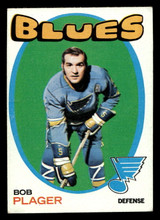 1971-72 Topps #103 Bob Plager UER Very Good 1971-72 Topps #103 Bob Plager UER Very Good